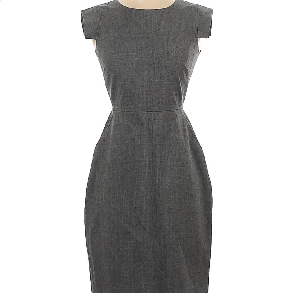 J Crew grey professional dress,  00, EUC